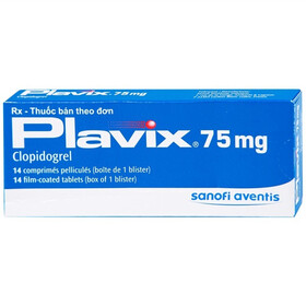 Thuốc Plavix 75mg phòng và trị huyết khối (1 vỉ x 14 viên)