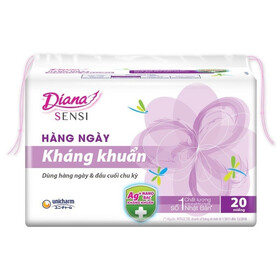 Băng vệ sinh Diana Sensi kháng khuẩn siêu mỏng cánh (20 miếng)