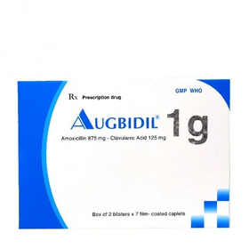 Thuốc Augbidil 1g điều trị nhiễm khuẩn (2 vỉ x 7 viên)