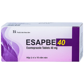 Thuốc Esapbe 40mg điều trị trào ngược dạ dày (3 vỉ x 10 viên)