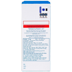 Thuốc Plavix 75mg phòng và trị huyết khối (1 vỉ x 14 viên)