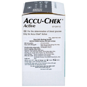 Que thử đường huyết Accu-Chek Active (50 que)