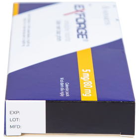 Thuốc Exforge 5mg/80mg điều trị tăng huyết áp (2 vỉ x 14 viên)