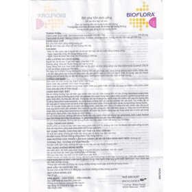 Bột pha hỗn dịch uống Bioflora 100mg phòng và điều trị tiêu chảy (Hộp 20 gói)