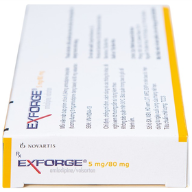 Thuốc Exforge 5mg/80mg điều trị tăng huyết áp (2 vỉ x 14 viên)