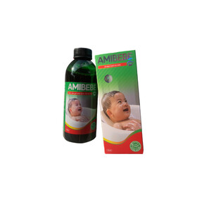 Nước tắm gội thảo dược trẻ em Amibebe Pro kháng khuẩn, ngừa rôm sảy (400ml)