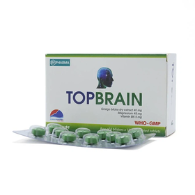 Thuốc Topbrain BV Pharma điều trị rối loạn tuần hoàn não (6 vỉ x 10 viên)