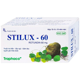Thuốc Stilux-60 giúp an thần, gây ngủ, giảm đau (10 vỉ x 10 viên)