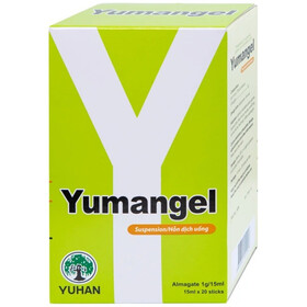 Thuốc Yumangel Yuhan giúp trung hòa acid bảo vệ niêm mạc dạ dày.( hộp 20 gói x 15ml)