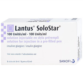 Bút tiêm Lantus Solostar điều trị đái tháo đường (5 cây x 3ml)