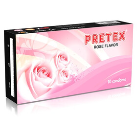 Bao cao su Pretex Rose Flavor hộp 10 cái