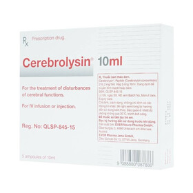 Thuốc Cerebrolysin EVER Neuro Pharma điều trị rối loạn trí nhớ (5 ống x 10ml)