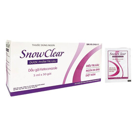 Dầu gội Snowclear điều trị gàu, ngứa da đầu, diệt nấm (50 gói x 5ml)