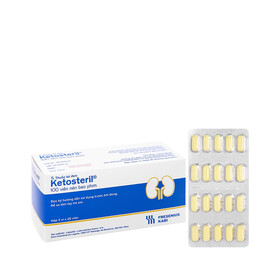 Thuốc Ketosteril phòng ngừa và điều trị suy thận mạn (5 vỉ x 20 viên)