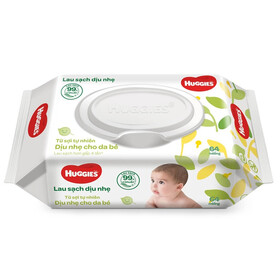 Khăn ướt Huggies không mùi gói 64 miếng