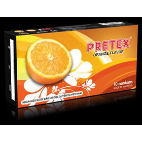 Bao cao su Pretex Orange Flavor hộp 10 cái