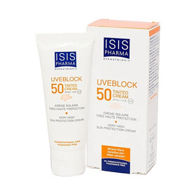 Kem chống nắng Isis Pharma Uveblock SPF 50+ Mineral Tinted Cream nâu (40ml)