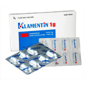 Thuốc Klamentin 875/125 DHG điều trị viêm xoang, viêm tai giữa cấp (2 vỉ x 7 viên)