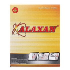 Thuốc Alaxan giảm các cơn đau cơ xương nhẹ đến trung bình,đau đầu, đau răng, đau sau phẫu thuật đau bụng kinh ( hộp10 vỉ x 10 viên)