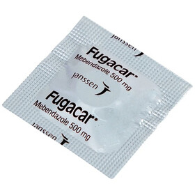 Thuốc Fugacar (500mg) hương socola điều trị nhiễm một hay nhiều loại giun đường ruột (1 viên)