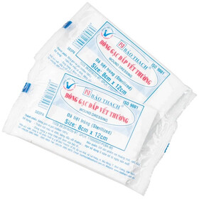 Bông gạc Bảo Thạch 8cm x 12 cm (10 miếng)