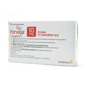 Thuốc Forxiga 10mg điều trị đái tháo đường type 2 (2 vỉ x 14 viên)