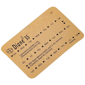 Thuốc Diane 35 trị mụn trứng cá mức độ vừa đến nặng, tránh thai hằng ngày (1 vỉ x 21 viên)