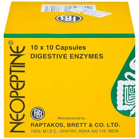 Thuốc Neopeptine hỗ trợ điều trị đầy hơi, khó tiêu (10 vỉ x 10 viên)