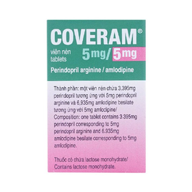 Thuốc Coveram 5mg/5mg điều trị tăng huyết áp (30 viên)