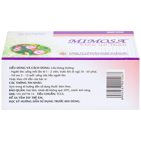 Thuốc an thần Mimosa OPC giúp dễ ngủ, ngủ sâu, ngon giấc (5 vỉ x 10 viên)