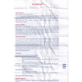 Thuốc Esapbe 40mg điều trị trào ngược dạ dày (3 vỉ x 10 viên)