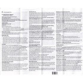 Thuốc Galvus Met 50mg/850mg Novartis điều trị đái tháo đường tuýp 2 (6 vỉ x 10 viên)