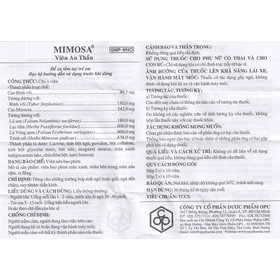 Thuốc an thần Mimosa OPC giúp dễ ngủ, ngủ sâu, ngon giấc (5 vỉ x 10 viên)