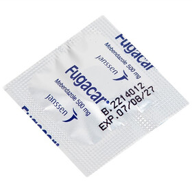 Thuốc Fugacar (500mg) không hương vị, điều trị nhiễm một hay nhiều loại giun đường ruột (1 viên)