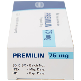 Thuốc Premilin 75mg Hasan điều trị bệnh động kinh (30 viên)