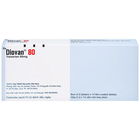 Thuốc Diovan 80mg điều trị bệnh tăng huyết áp, suy tim (2 vỉ x 14 viên)