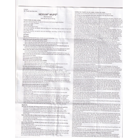 Thuốc Nexium Mups 20mg trị trào ngược dạ dày, thực quản (2 vỉ x 7 viên)