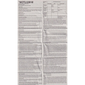 Thuốc Motilium-M 10mg Janssen điều trị nôn, buồn nôn (10 vỉ x 10 viên)