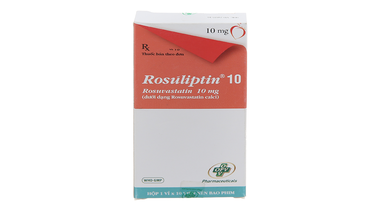 Thuốc Rosuliptin 10mg trị rối loạn lipid máu (1 vỉ x 10 viên)