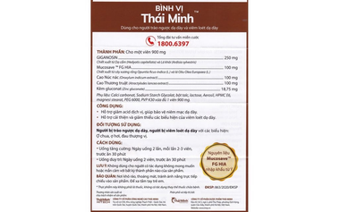 Thực phẩm bảo vệ sức khỏe Bình Vị Thái Minh (20 Viên)