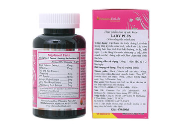 Thực phẩm bảo vệ sức khỏe Lady Plus (60 Viên)