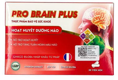 Thực phẩm bảo vệ sức khỏe Pro Brain Plus (30 viên)