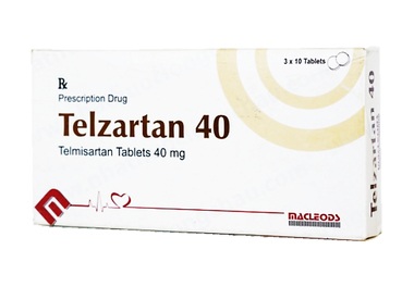 Thuốc Telzartan 40mg điều trị tăng huyết áp vô căn (3 vỉ x 10 viên)