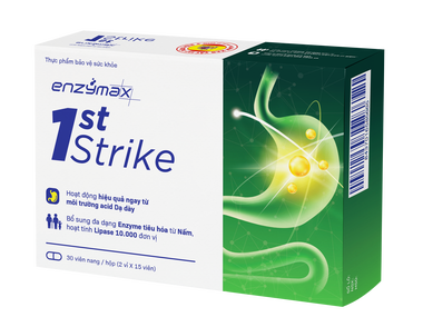 Enzymax First Strike Hỗ Trợ Giảm Chứng Đầy Bụng, Khó Tiêu (Hộp 30 Viên)