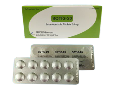 Thuốc SOTIG 20mg điều trị trào ngược dạ dày, thực quản (30 viên)