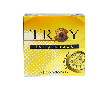 Bao cao su Troy Long Shock Bi gai kéo dài thời gian (hộp 3 cái)