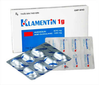 Thuốc Klamentin 875/125 DHG điều trị viêm xoang, viêm tai giữa cấp (2 vỉ x 7 viên)