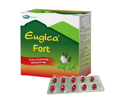 Thuốc Eugica Fort DHG hỗ trợ điều trị ho, đau họng, sổ mũi