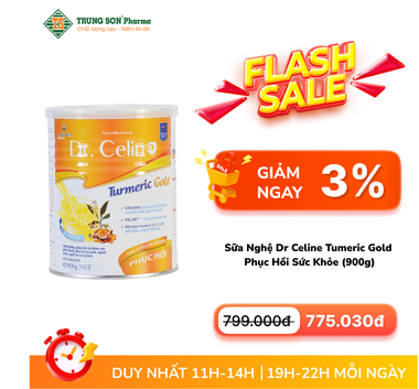 Sữa Nghệ Dr Celine Tumeric Gold phục hồi sức khỏe (900g)