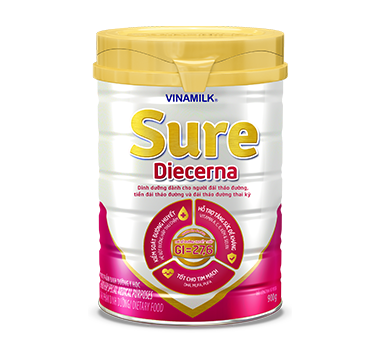 Sữa bột Vinamilk Sure Diecerna bổ sung dinh dưỡng cho người đái tháo đường (900g)